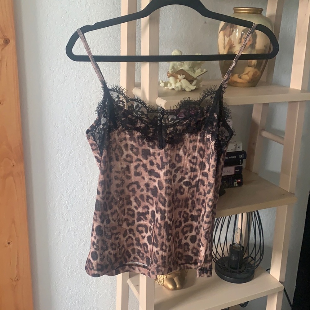 Cheetah Cami Top
